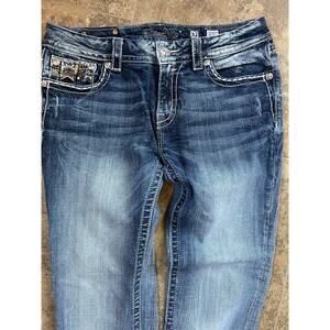 Miss Me Straight denim stretch jeans, women's size 32
